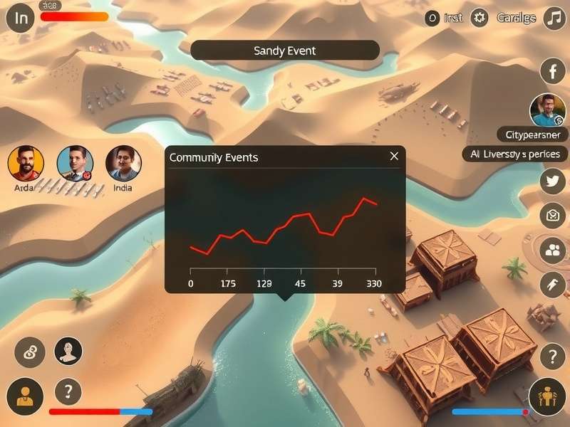 Sandy Surge Elite gameplay screenshot showing Indian landscape